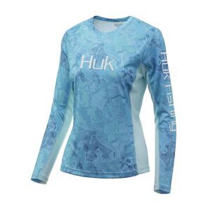 HUK Women's Icon X Camo Long Sleeve Performance Fishing Shirt "Boca Grande